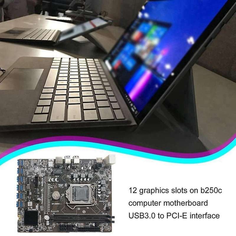 B250c Btc Mining Motherboard Graphics Card Supports Ddr4 Ram