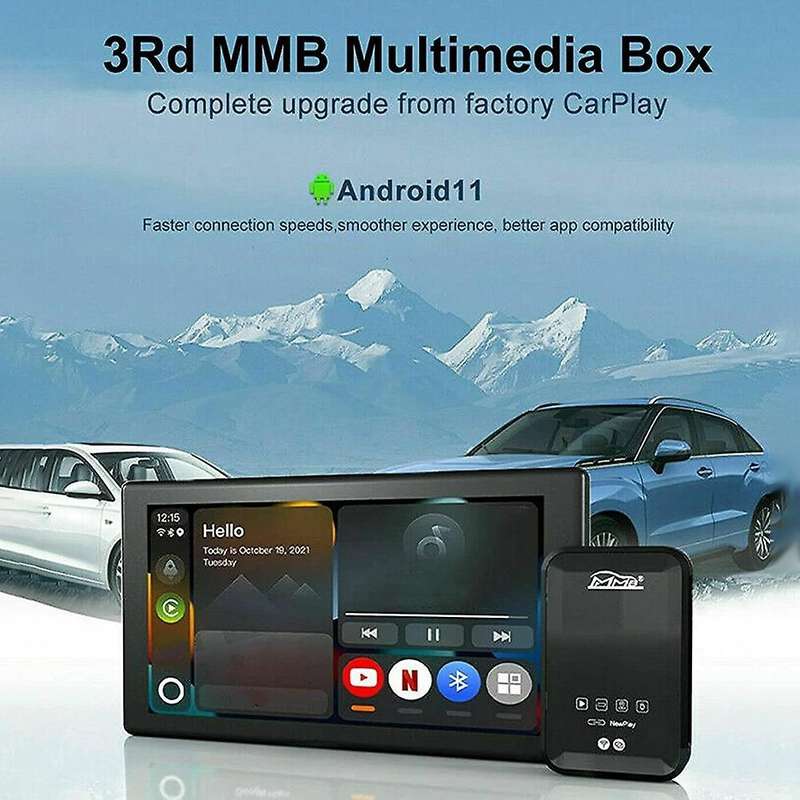 Mmb Plus Carplay Ai Box Tv Netflix Video Streaming Box with Remote