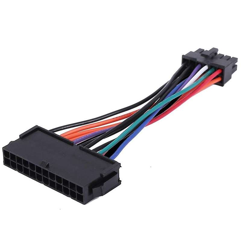 Psu Atx 24 Pin Female to 12 Pin Male Power Supply Sleeved 18awg Wire