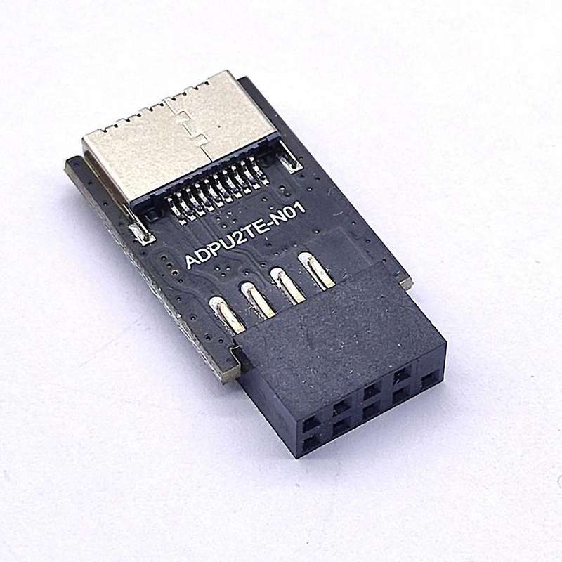 Motherboard Usb2.0 9pin to Type-c A-key Front Connector Converter