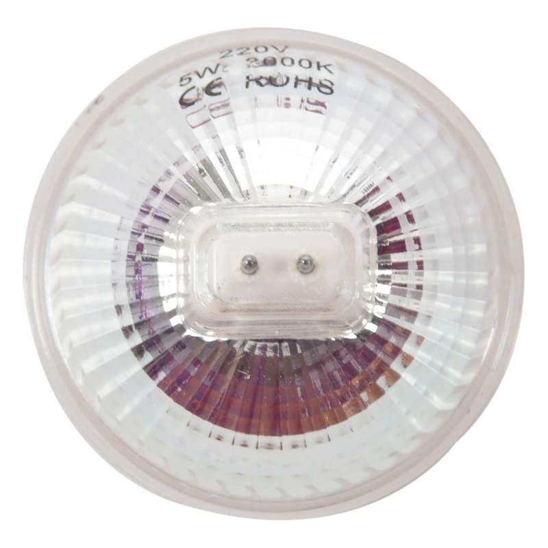 1x 5w Mr16(gu5.3) Dimmable Led Cob Spot Light Ac220-240v, Warm White
