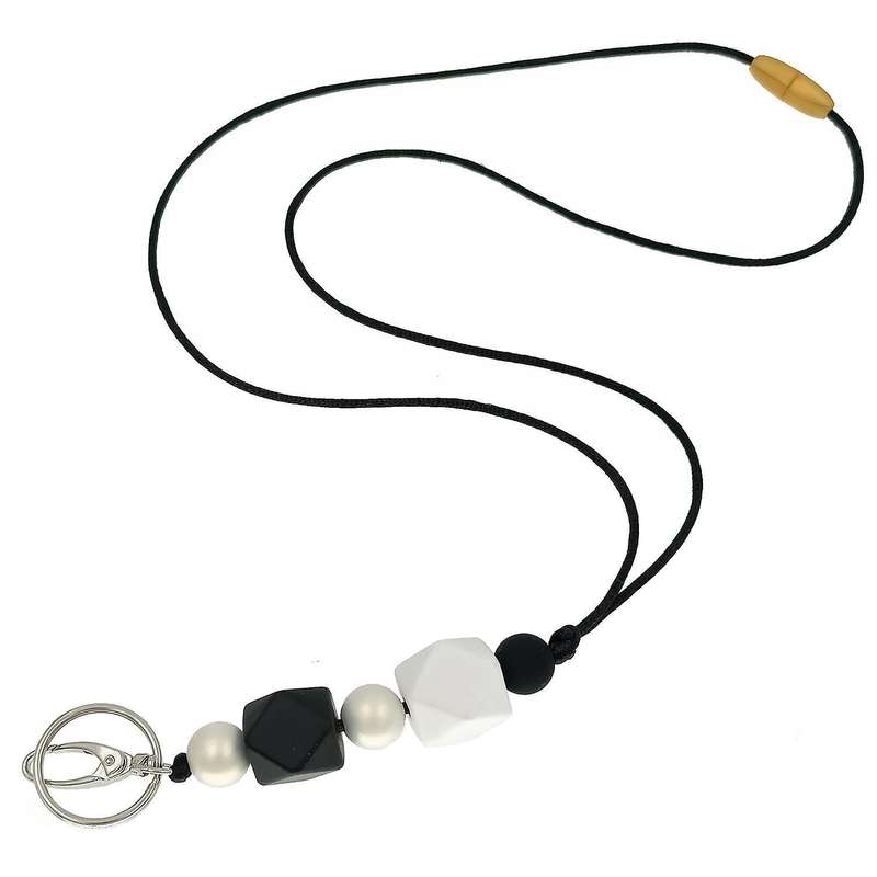 Badge Lanyard Separated Id Key Lanyard for Teachers Nurses Staff-a