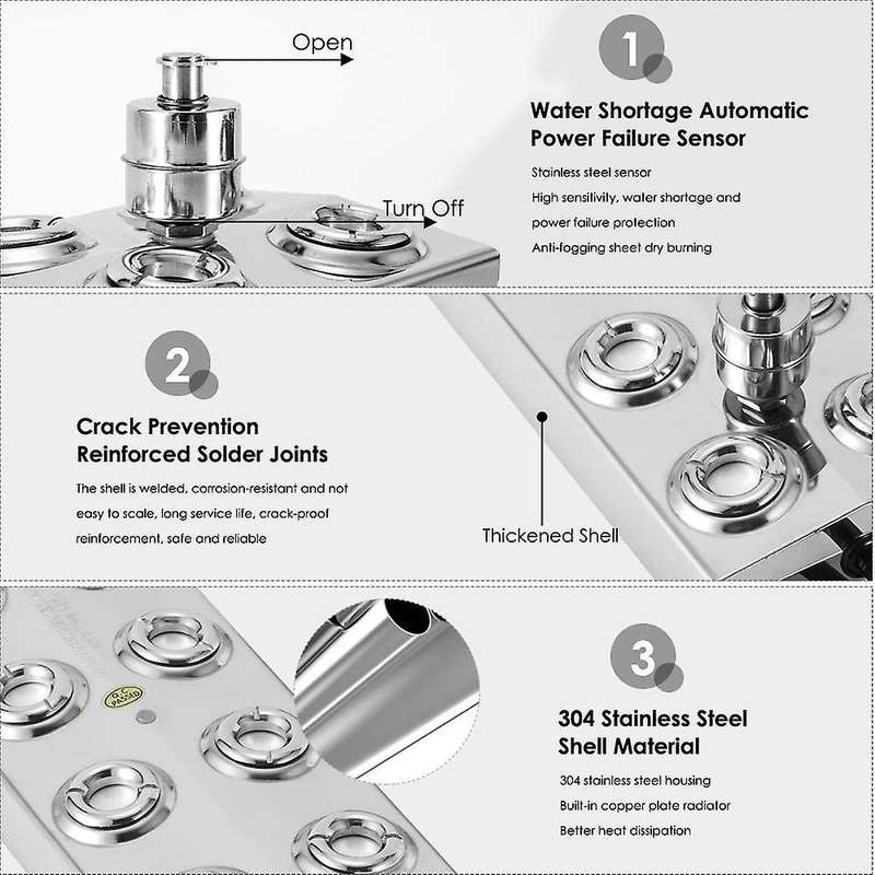 12 Heads Ultrasonic Mist Fogger Air Humidifier Water Fountain