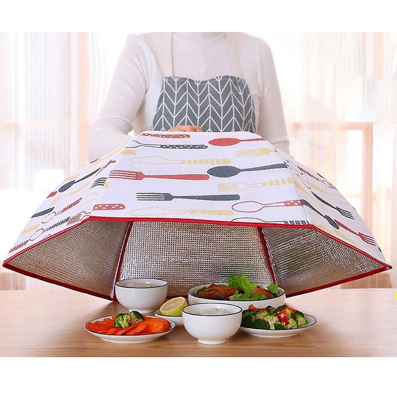 Food Cover Large Round Aluminum Foil Insulation Folding Table Cover 3