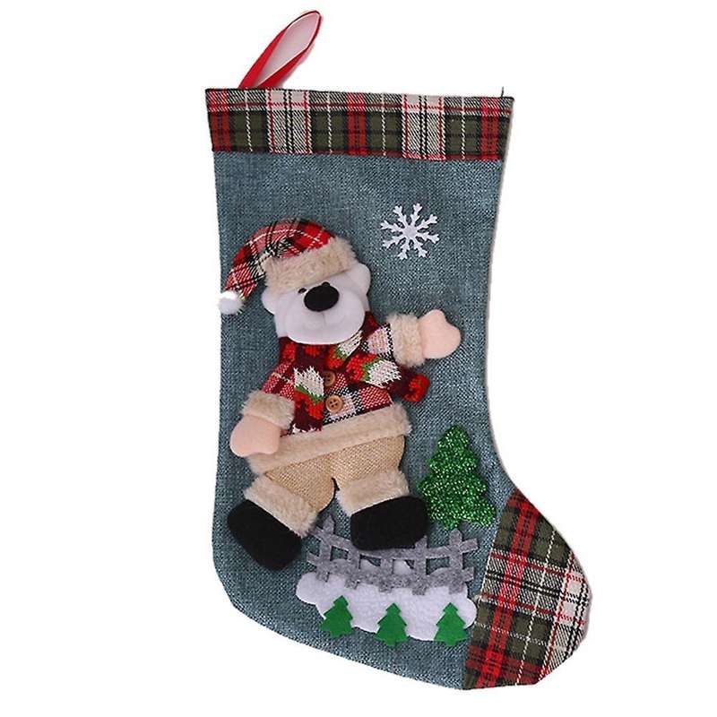 New Year 2022 Gift Bag Christmas Stocking Christmas Decorations D