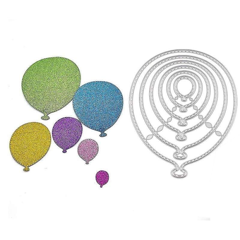 Balloons Cutting Dies,metal Template Molds for Diy Scrapbooking Paper