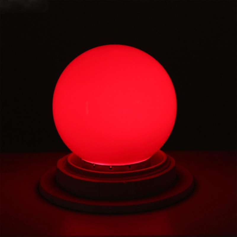 E27 Led Bulbs 1w Pe Frosted Led Globe Colorful 220v -1pcs(red)