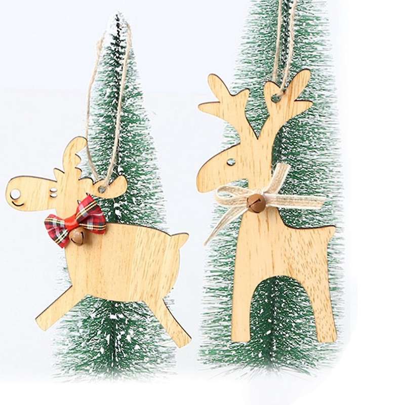 2pcs Christmas Tree Pendants, New Year Holiday Party Decorations
