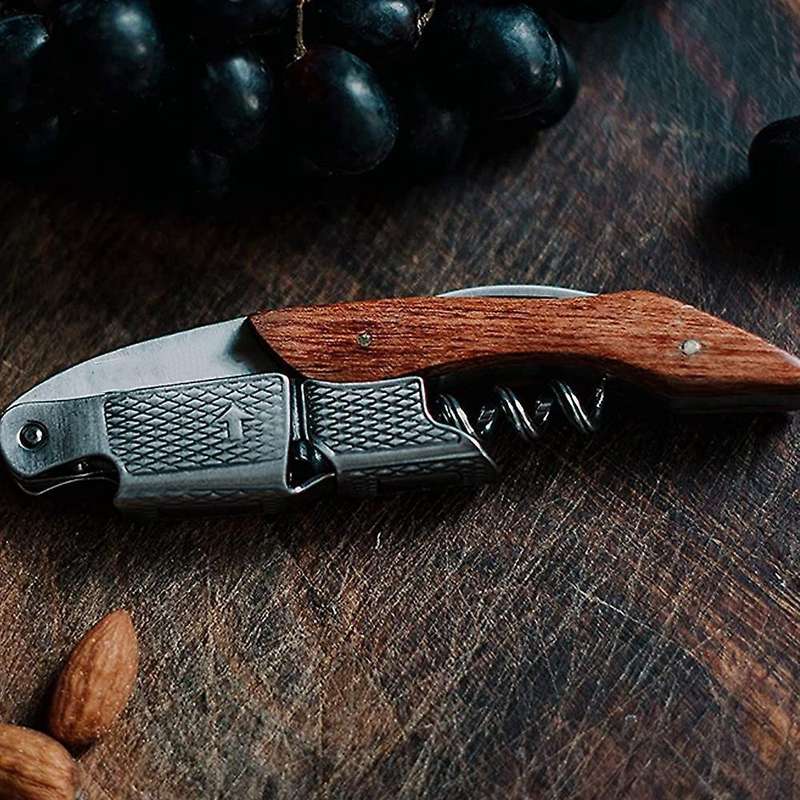 Wine Opener,rosewood Handle Corkscrew,pocket Wine Cork Remover Corker