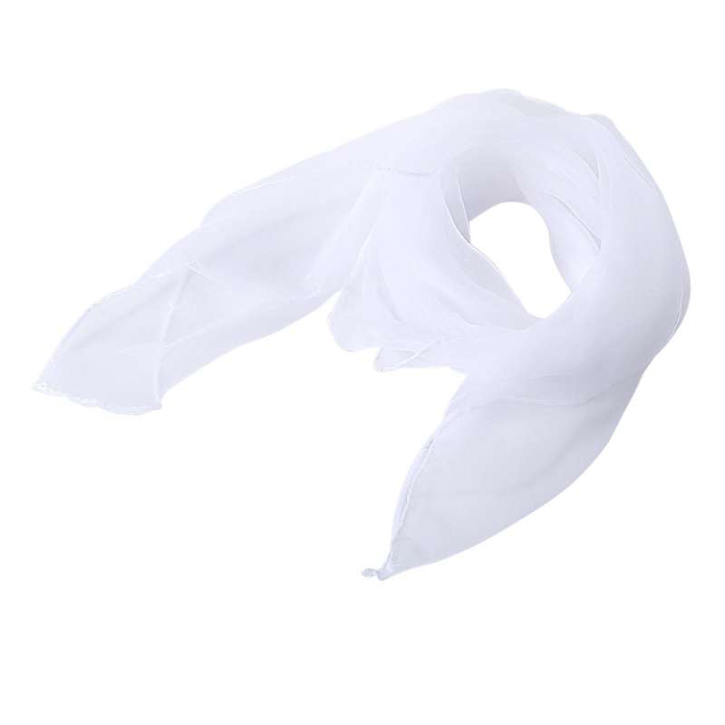 Plain Chiffon Neck Scarf Head Scarves 70 Cm X 70cm (yellow)