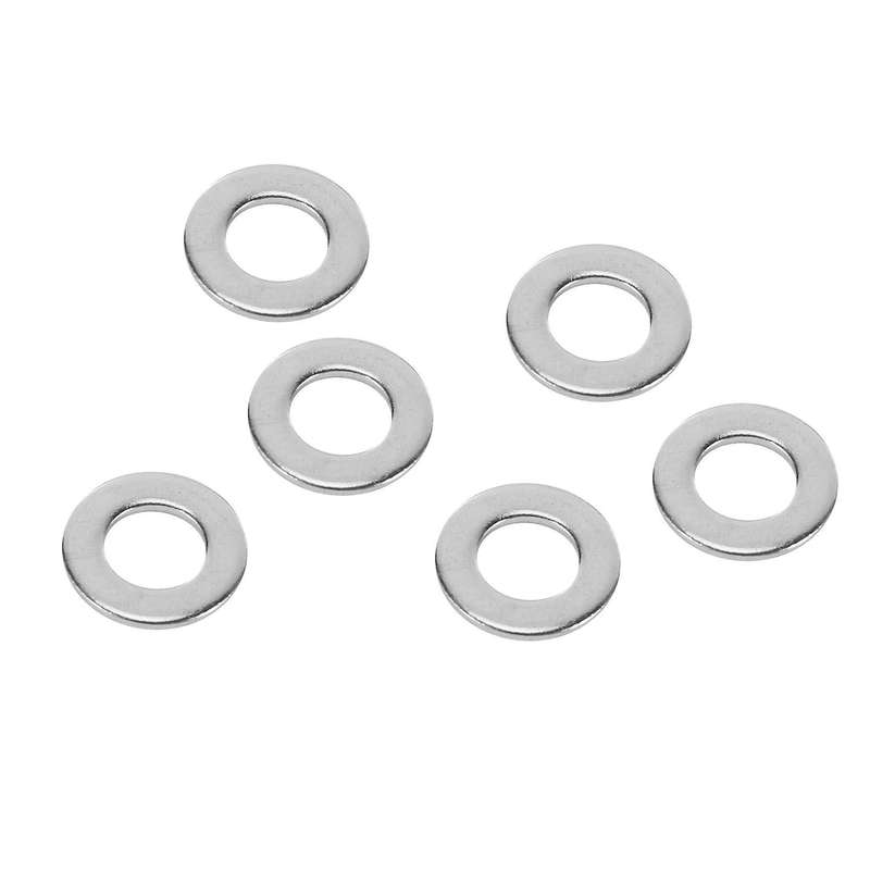 20pcs M8 304 Stainless Steel Flat Plain Washer Spacer Silver Tone