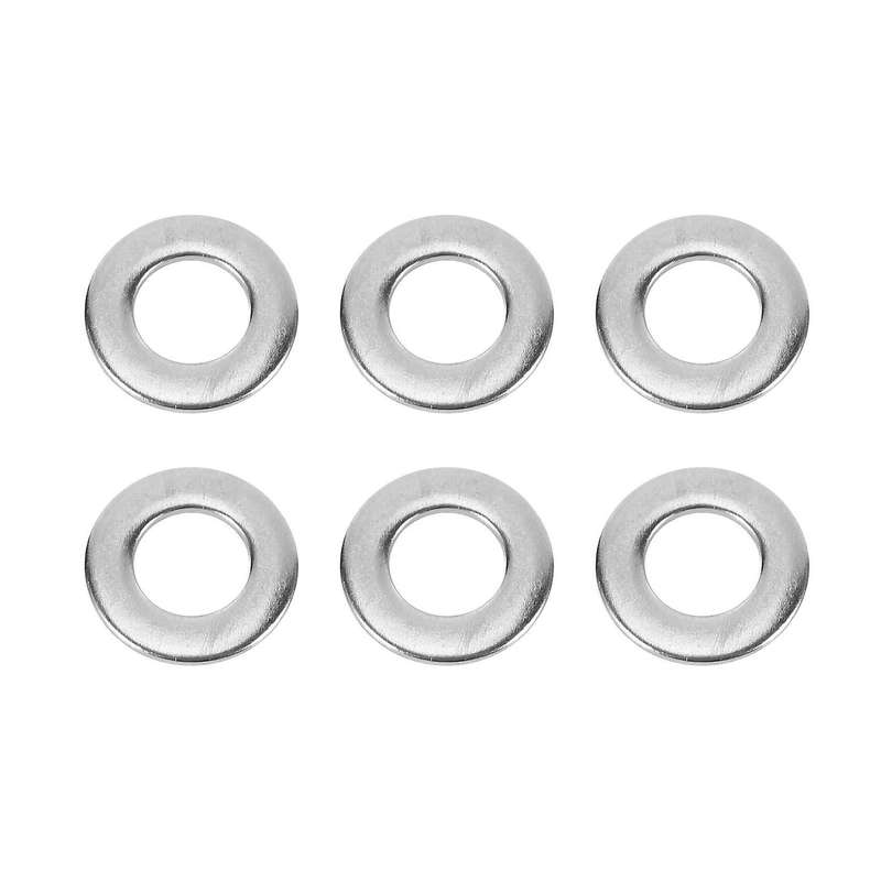 20pcs M8 304 Stainless Steel Flat Plain Washer Spacer Silver Tone