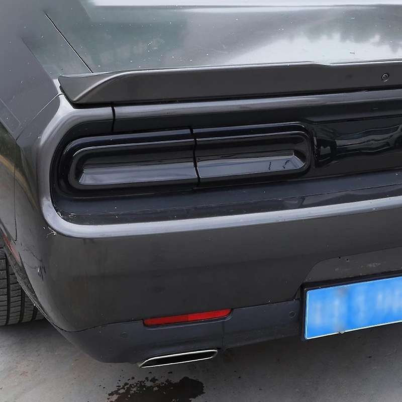 4pcs Car Smoked Black Rear Tail Light Cover for Dodge Challenger
