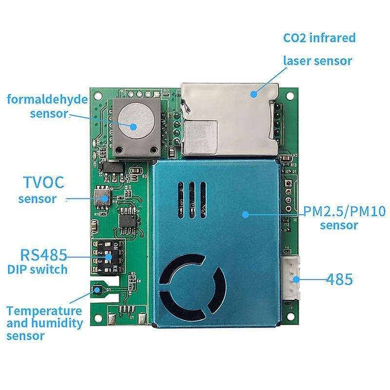 Seven-in-one Sensor Module Formaldehyde Infrared Co2 Air Detector,a