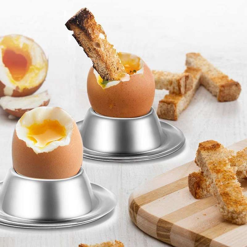 2 Pack,stainless Steel Egg Cups for Hard Boiled Egg,kitchen Display