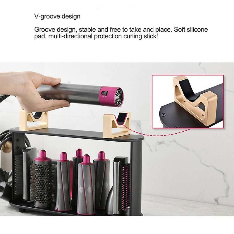 Adapt to for Dyson Curling Iron Storage Rack Vertical Punch-free