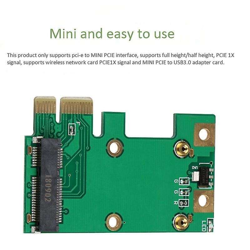 Pcie to Mini Pcie Adapter Card, Efficient, Lightweight and Portable