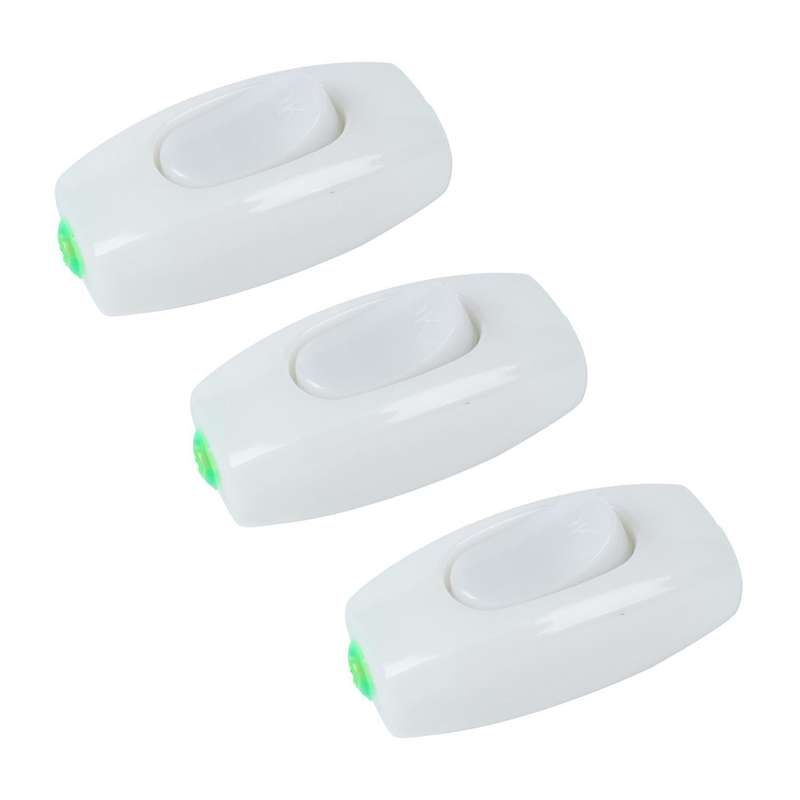 In Line Cord Light Replacement On Off Switch White