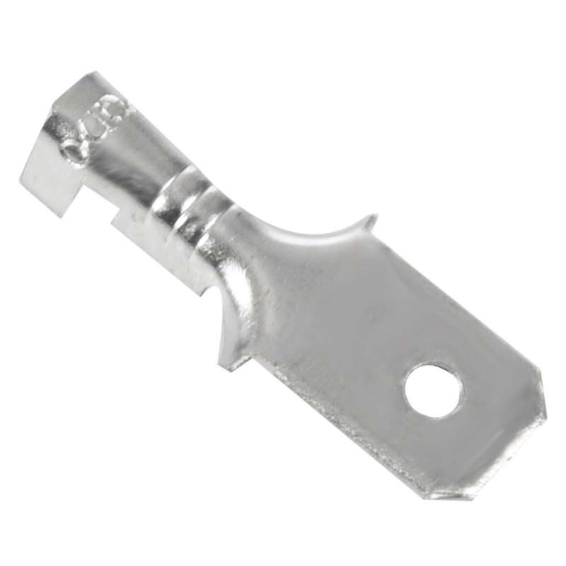 6.3mm Male Electrical Spade Crimp Terminals Wiring Connectors 200 Pcs