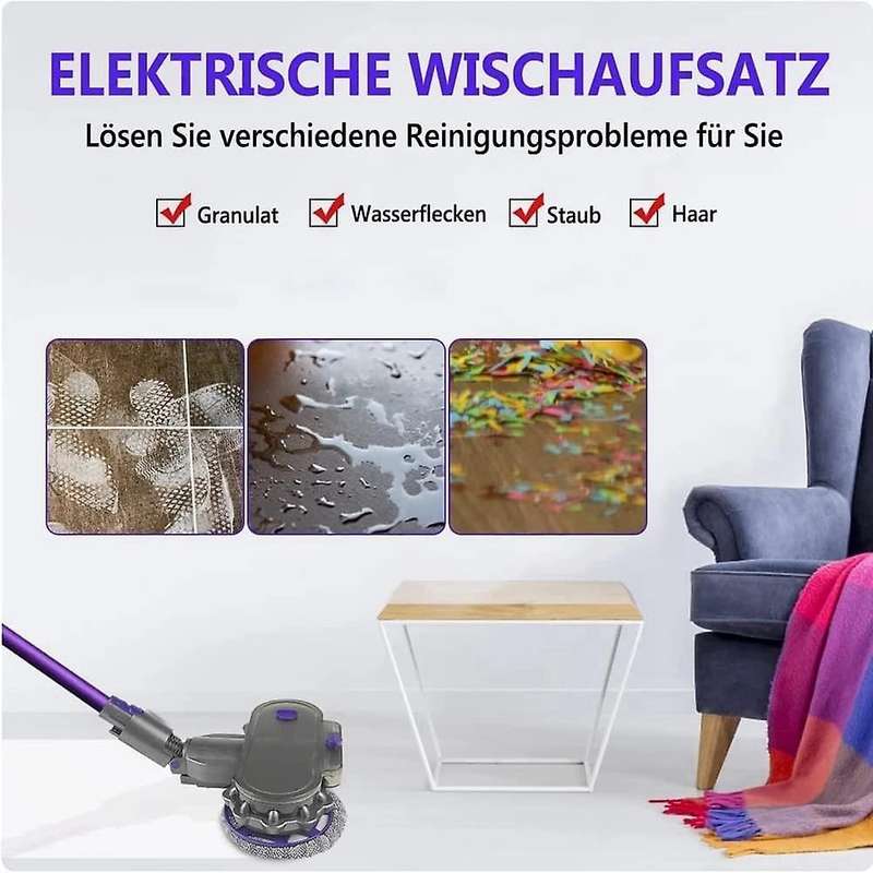 Electric Wet Dry Mopping Head for Dyson V12 Digital,v10 Slim Cordless
