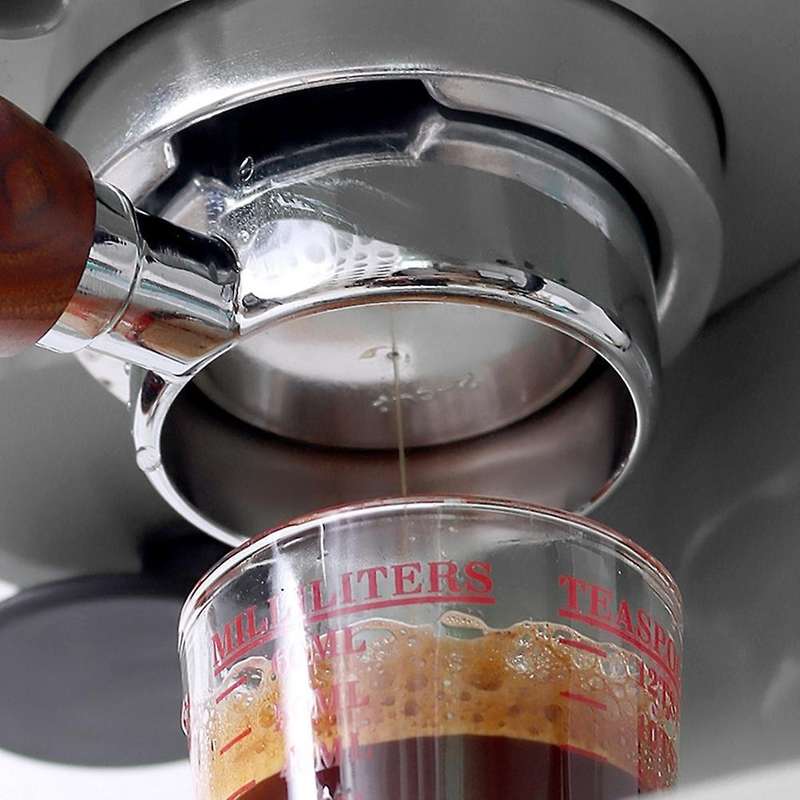 Stainless Steel Double Layer Powder Bowl Coffee Machine Accessories,a