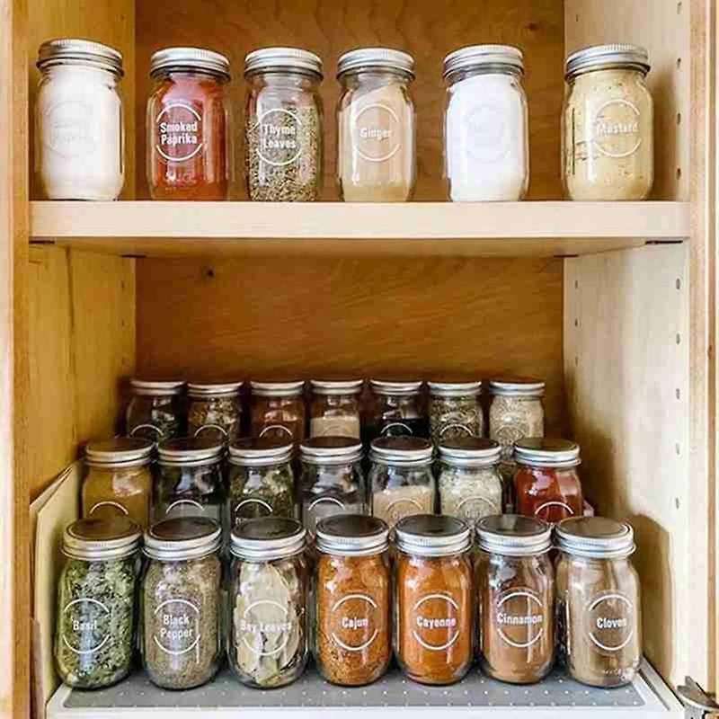 144pcs Kitchen Jars Bottle Container Label Food Label 8 Sheets