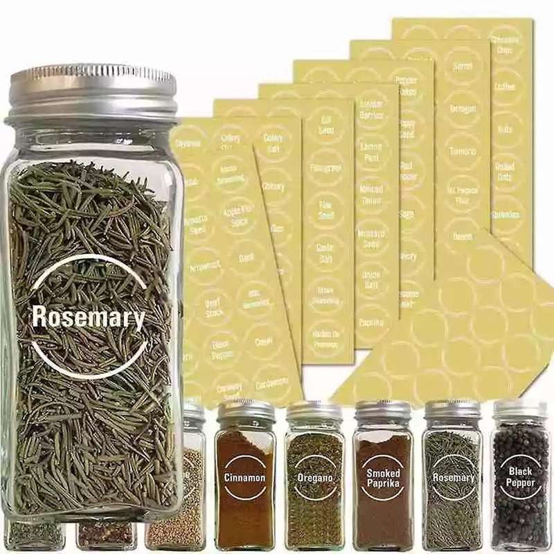 144pcs Kitchen Jars Bottle Container Label Food Label 8 Sheets