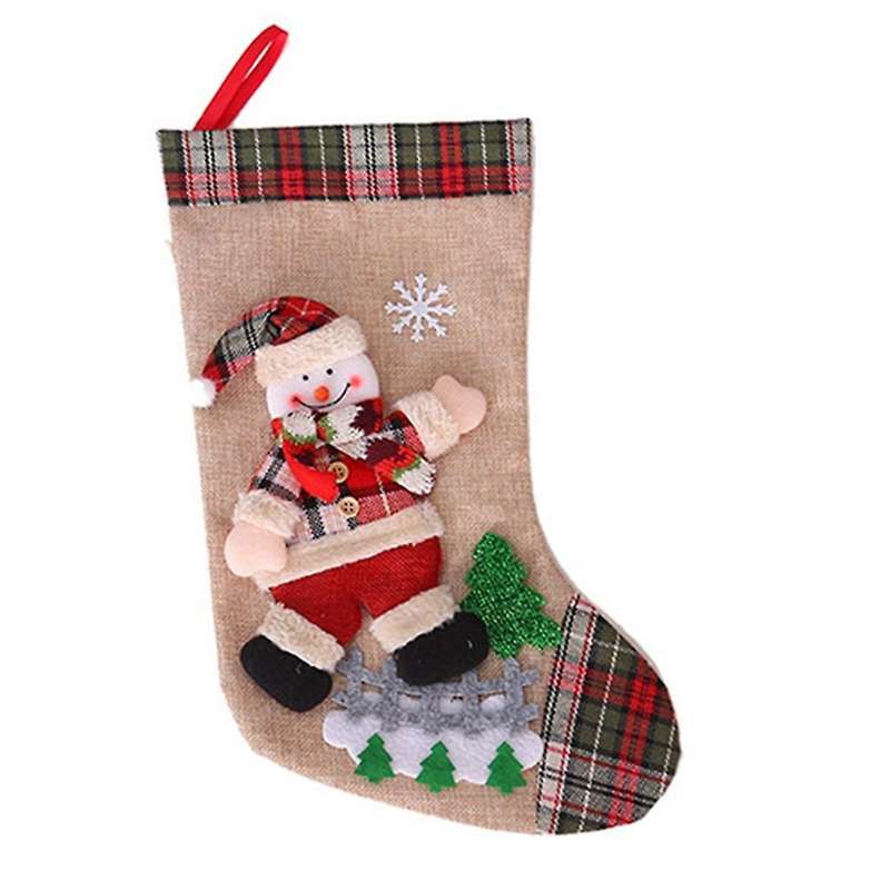 New Year 2022 Gift Bag Christmas Stocking Christmas Decorations B