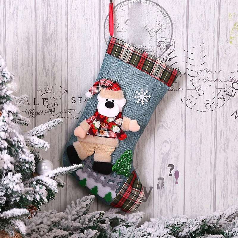New Year 2022 Gift Bag Christmas Stocking Christmas Decorations B
