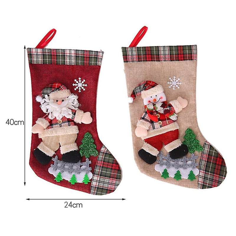 New Year 2022 Gift Bag Christmas Stocking Christmas Decorations B