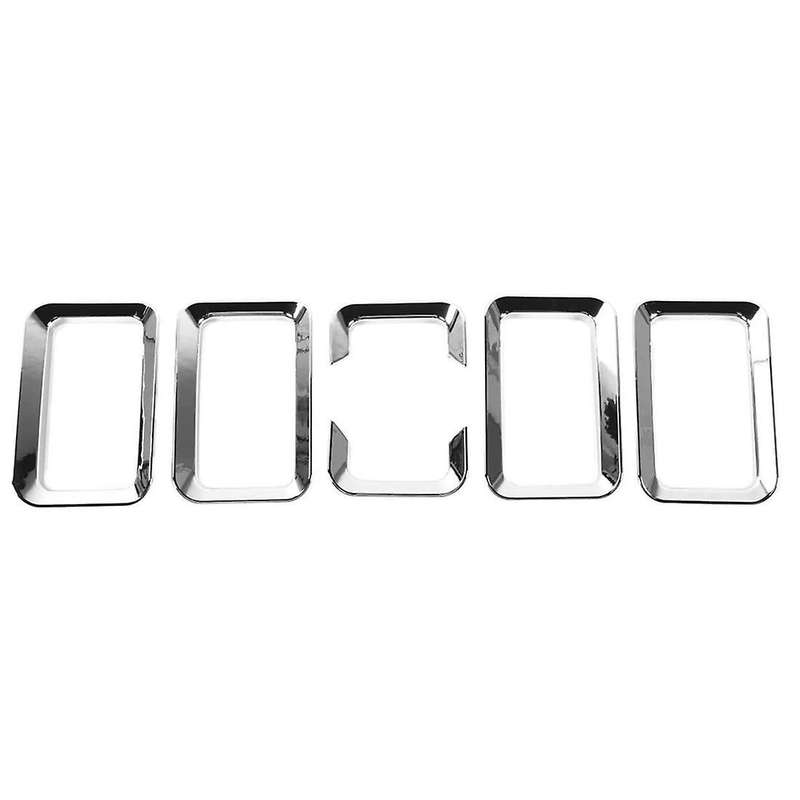 Car Front Light Lamp Cover Headlight Grille Decoration Cover,silver