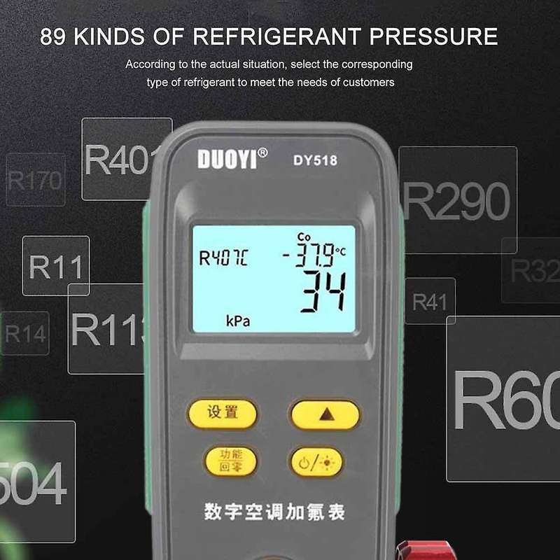 Duoyi Dy518 Digital Refrigeration Pressure Gauge Air Conditioning
