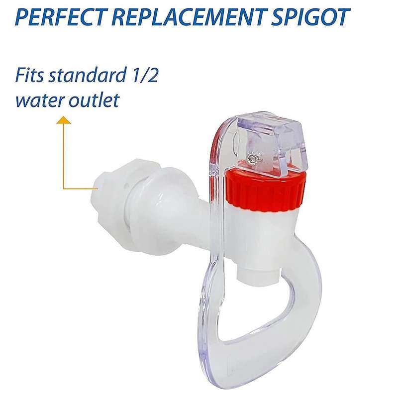 Water Dispenser Faucet - Cold and Hot Water Spigot Blue and Red Pack