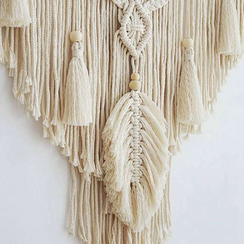 Nordic Bohemian Macrame Wall Hanging Tapestry Tassel Home Decor