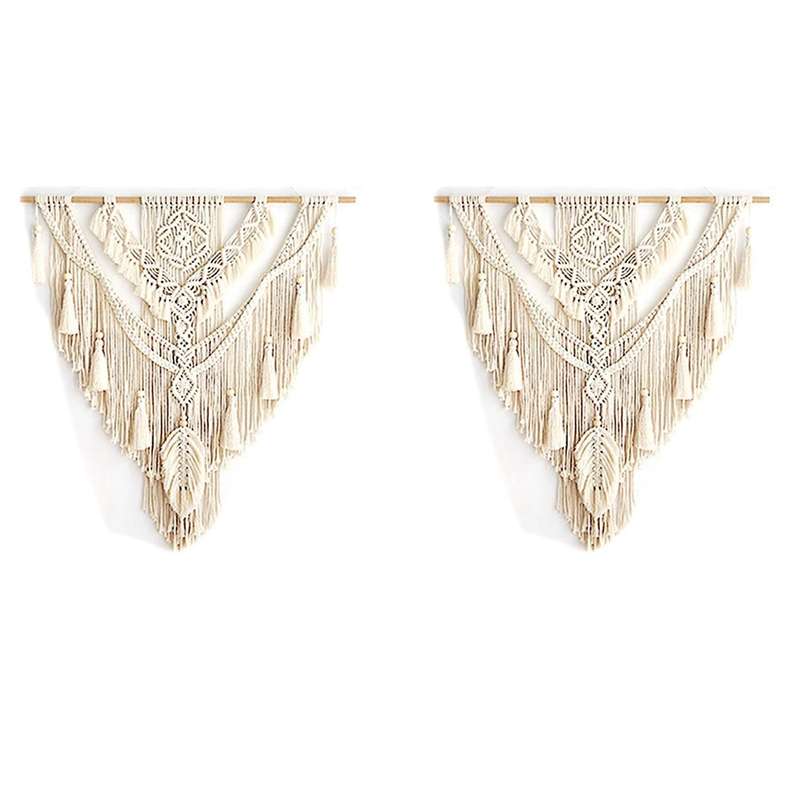 Nordic Bohemian Macrame Wall Hanging Tapestry Tassel Home Decor