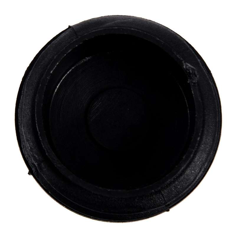 4 Pcs Black Plastic 40mm Dia Round Tubing Tube Insert Caps Covers