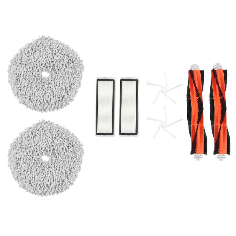 Main Side Brush, Hepa Filter, Mop Cloth Spare Parts Replacement