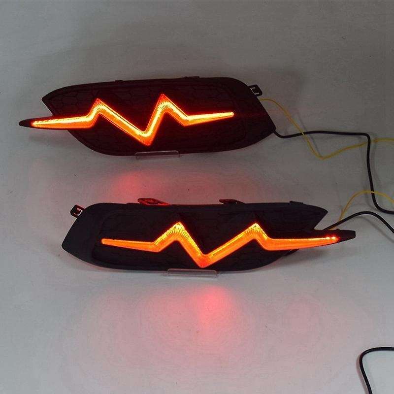1pair Car Rear Fog Light Led Turn Signal Lights for Honda Civic 10th