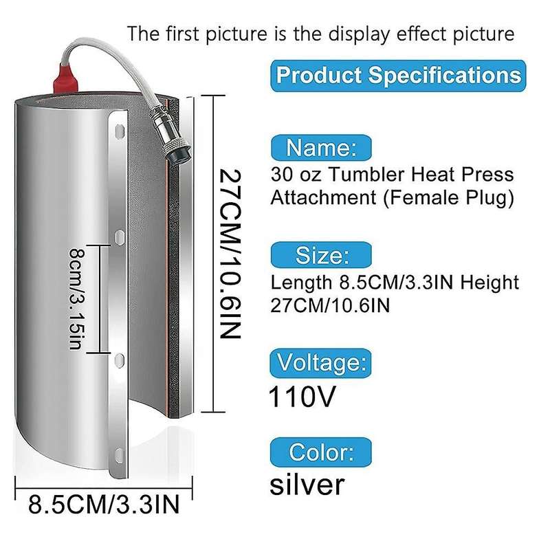 30oz 110v Tumbler Heat Press Attachment Us Plug
