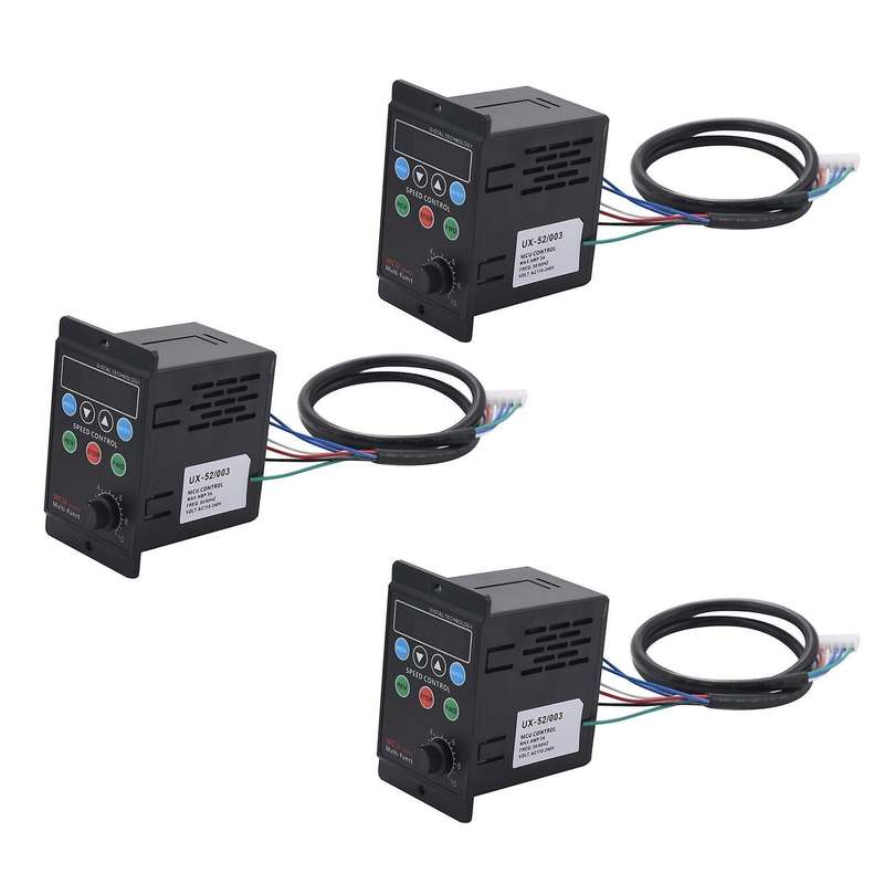 3x Ux-52 Digital Display Motor Speed Controller 220v Ac 6w-400w