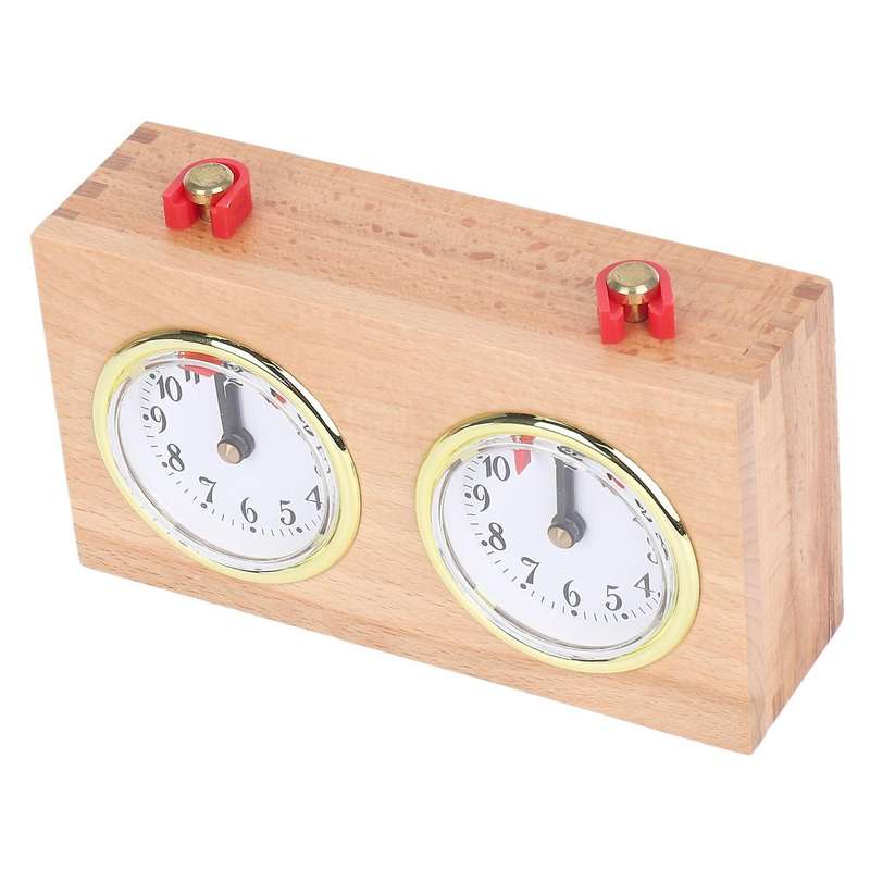 2x Digital International Chess Clock,wooden Count Up Down Chess Timer