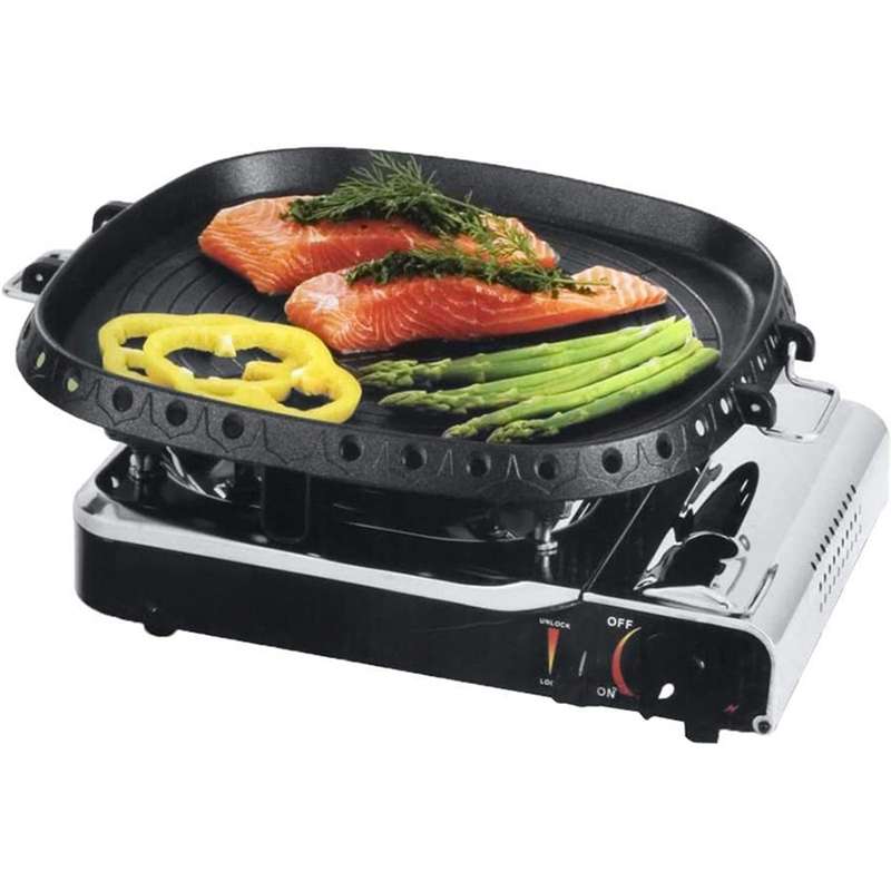 2x Square Nonstick Korean Grill Pan Barbecue Hot Plate Stone Coating
