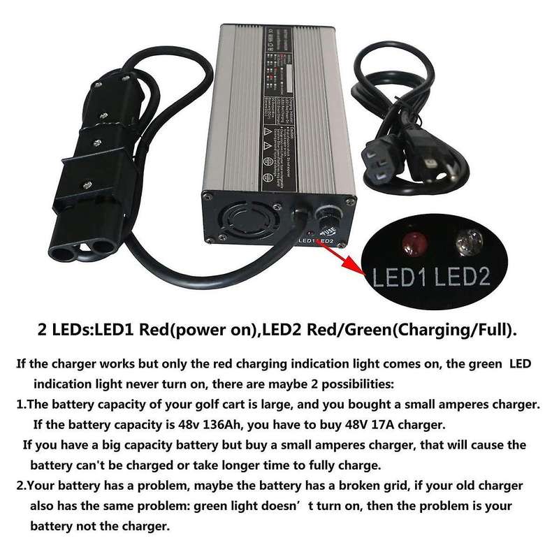 5amp with 2 Pin Plug Battery Charger for Golf Cart Charger Us Plug
