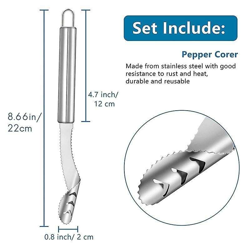 4pcs Jalapeno Pepper Corer, Core Deseeder for Chilis,bell Peppers