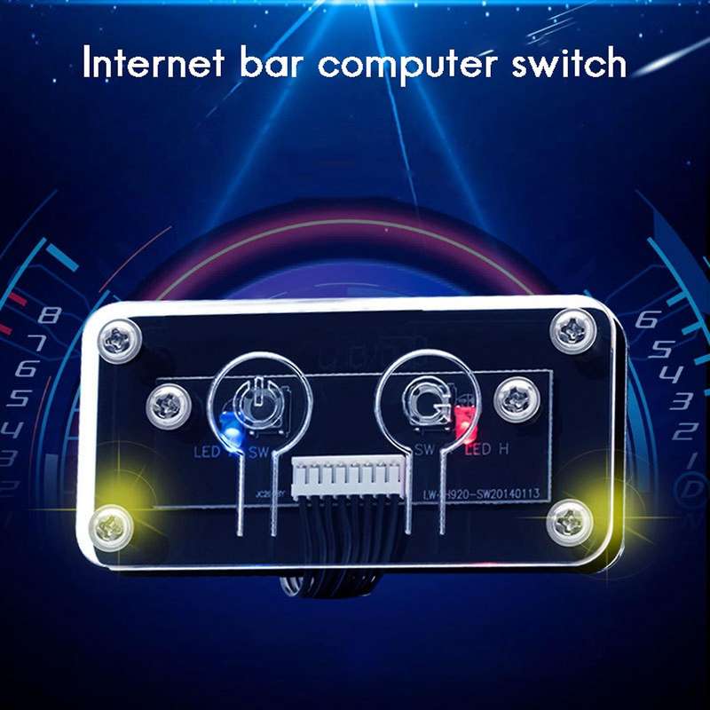 Desktop Computer External Power Switch Power Button+restart Button
