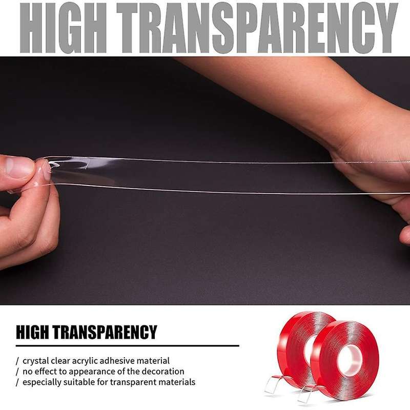 2 Pcs Heavy Duty Strong Adhesive Grip Tape No Trace Mounting Tape