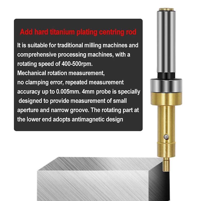 Precision Non-magnetic Mechanical Edge Finder for Cnc Machine