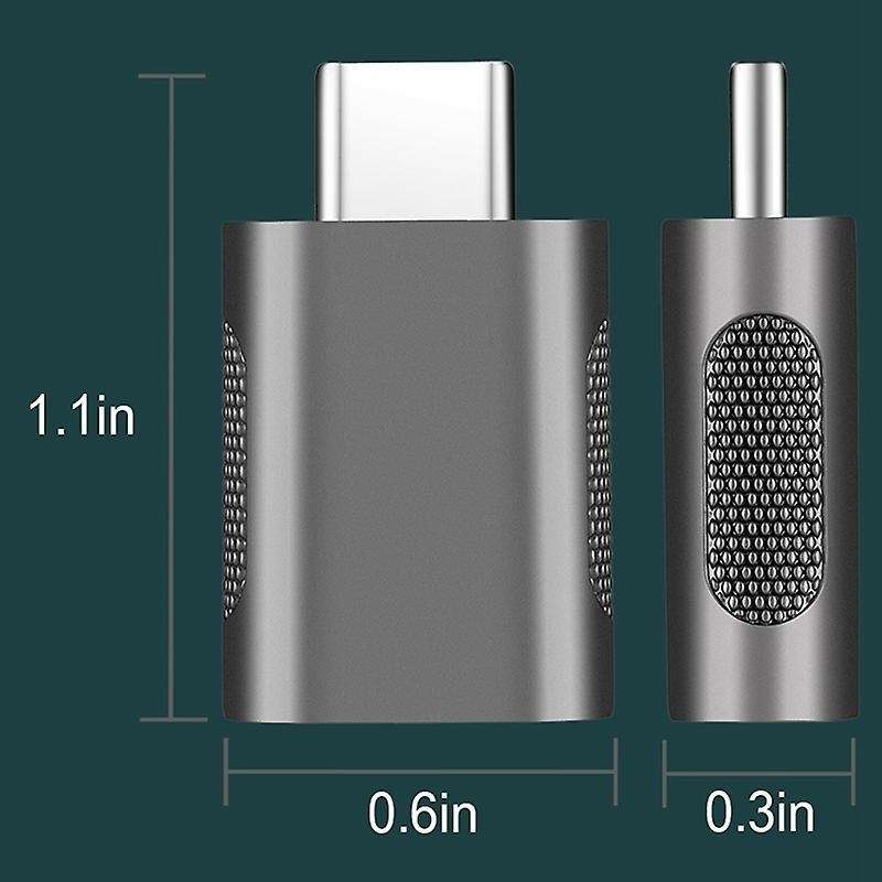 Usb C to Usb Adapter 2 Pack for Macbook Type-c Devices(silver)