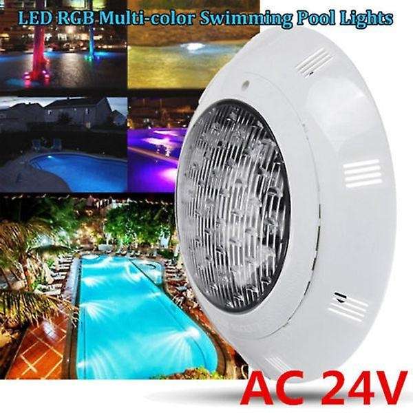 7 Colors 24v 18w Led Rgb Swimming Pool Bright Light /remote Control
