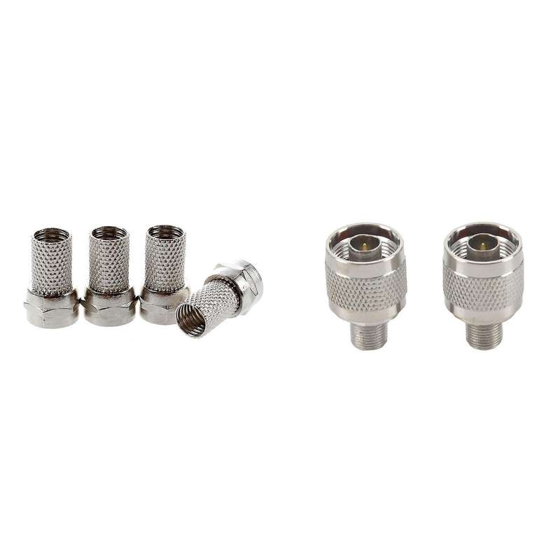 Twist-on Rg6 Rg-6 F Tv Connector No Crimping Pack Of 10